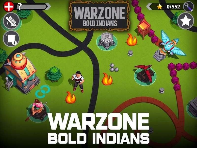 Intense battle royale action in Warzone Bold Indians Warzone Bold Indians Gameplay Screenshot